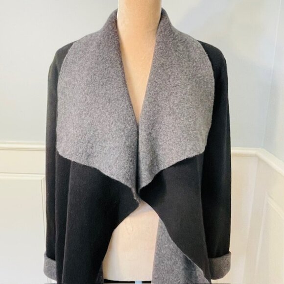 The Cashmere Project 100% Cashmere Open Front Long Cardigan Jacket Topper XS - Picture 2 of 7